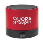 Mini Cylinder Wireless Speaker - Red - Silk Screen
