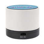 Mini Cylinder Wireless Speaker - White - Full Color