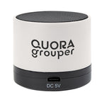Mini Cylinder Wireless Speaker - White - Silk Screen