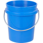 Mini Desk Bucket with Metal Handle, 0.4 qt - Blue - Back