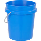 Mini Desk Bucket with Metal Handle, 0.4 qt - Blue - Right Angle