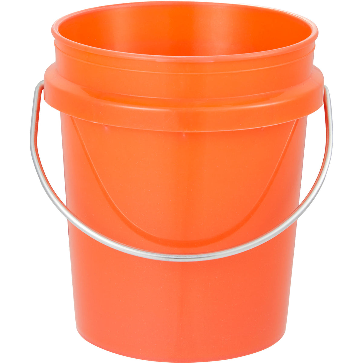 Mini Desk Bucket with Metal Handle, 0.4 qt - Orange - Back