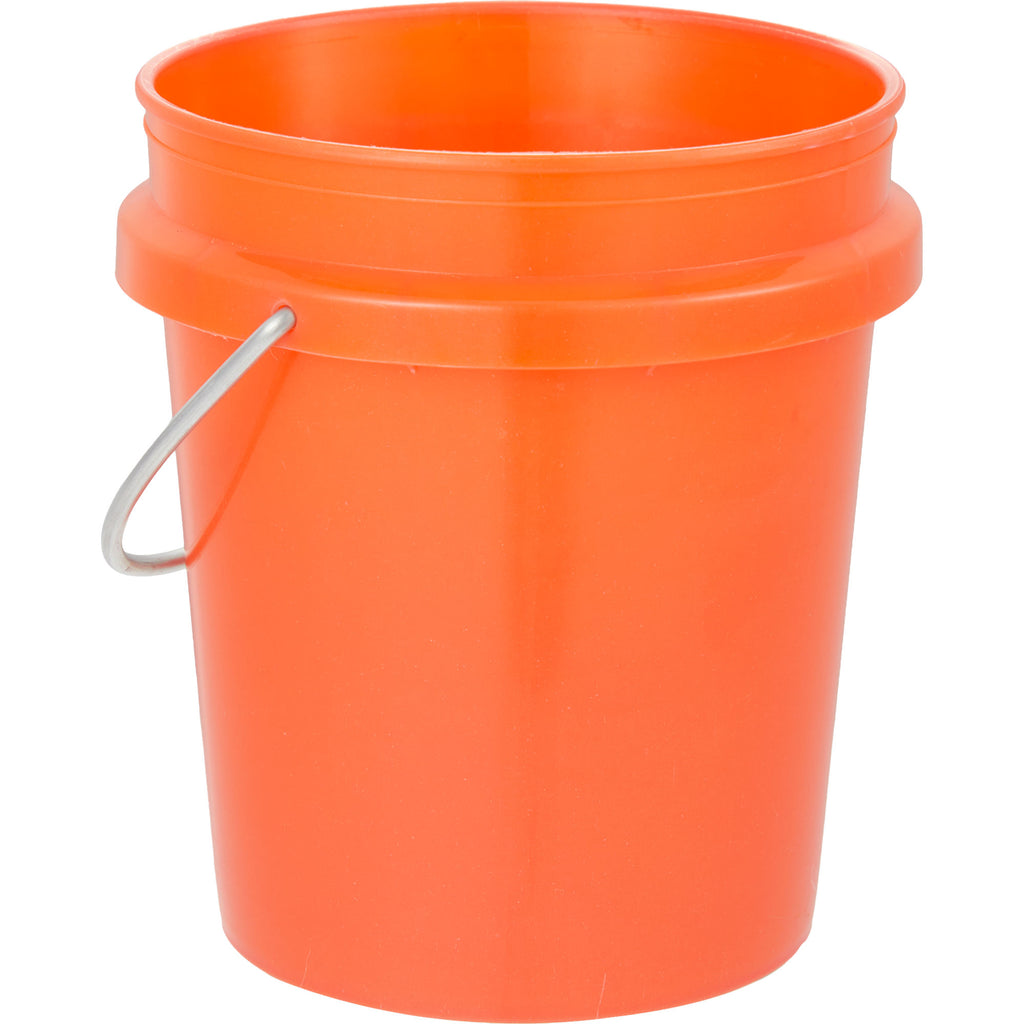 Mini Desk Bucket with Metal Handle, 0.4 qt - Orange - Right Angle