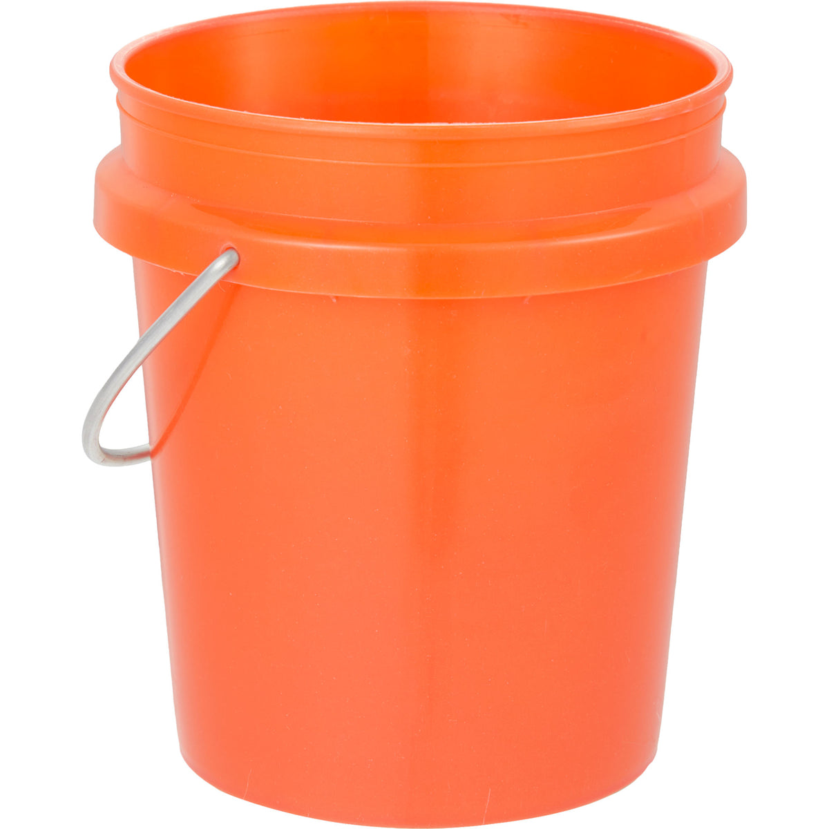 Mini Desk Bucket with Metal Handle, 0.4 qt - Orange - Right Angle