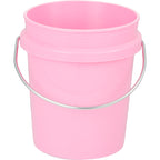 Mini Desk Bucket with Metal Handle, 0.4 qt - Pink - Back