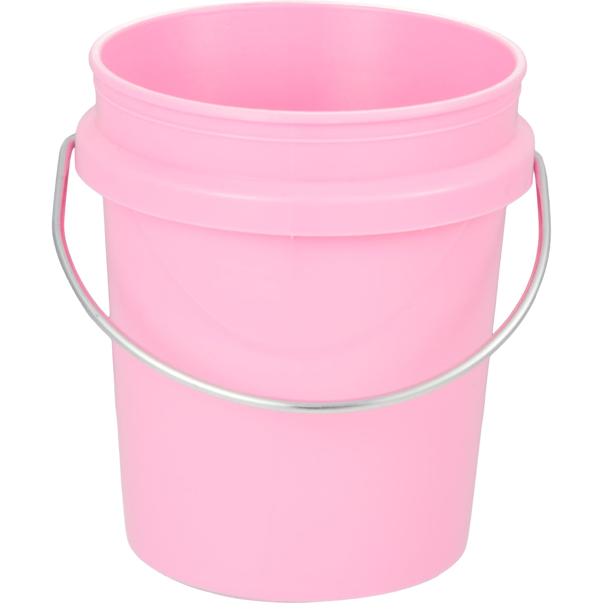 Mini Desk Bucket with Metal Handle, 0.4 qt - Pink - Back