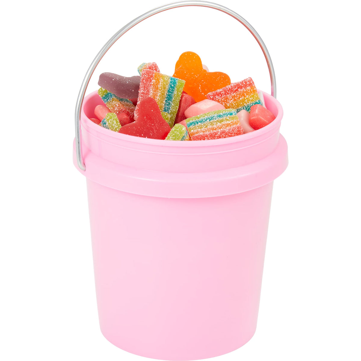 Mini Desk Bucket with Metal Handle, 0.4 qt - Pink - Detail 2