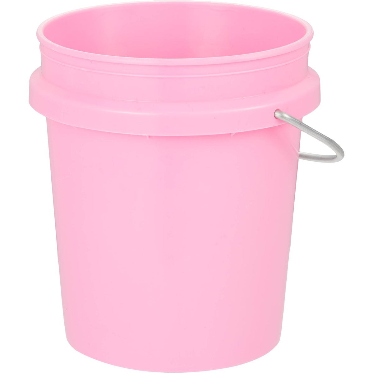 Mini Desk Bucket with Metal Handle, 0.4 qt - Pink - Left Angle
