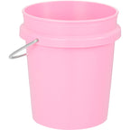 Mini Desk Bucket with Metal Handle, 0.4 qt - Pink - Right Angle