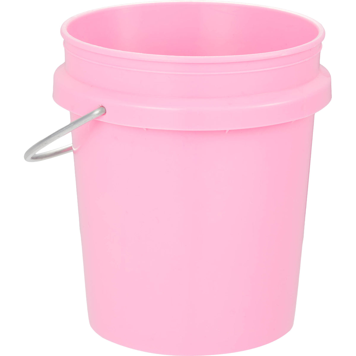 Mini Desk Bucket with Metal Handle, 0.4 qt - Pink - Right Angle