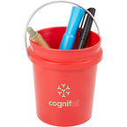 Mini Desk Bucket with Metal Handle, 0.4 qt - RED - Detail