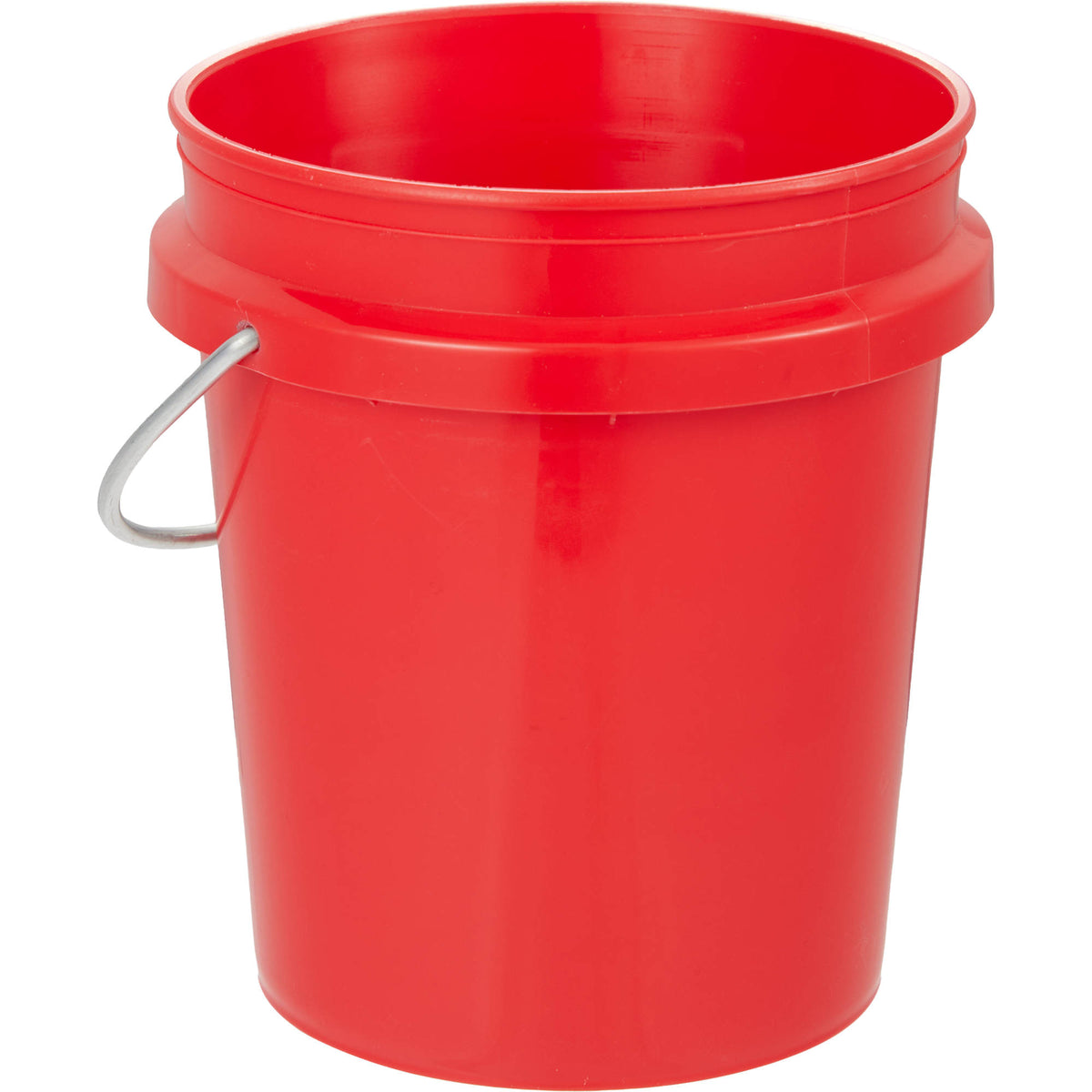 Mini Desk Bucket with Metal Handle, 0.4 qt - RED - Right Angle