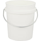 Mini Desk Bucket with Metal Handle, 0.4 qt - White - Back
