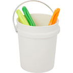 Mini Desk Bucket with Metal Handle, 0.4 qt - White - Detail 2