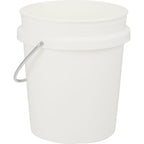 Mini Desk Bucket with Metal Handle, 0.4 qt - White - Right Angle