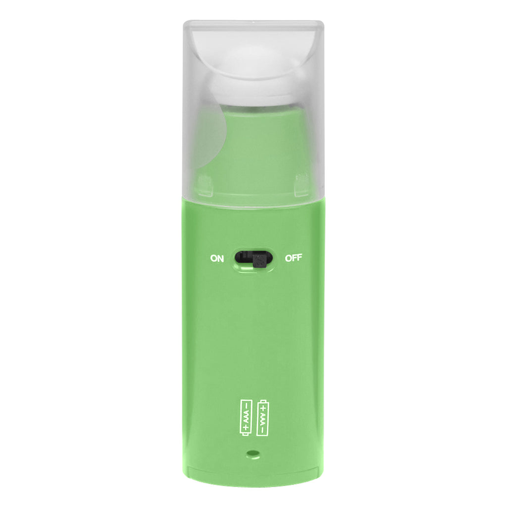 Mini Fan with a Removable Cap - Lime Green - Back