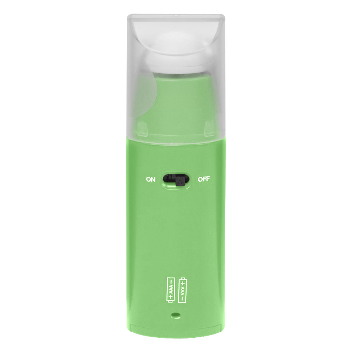 Mini Fan with a Removable Cap - Lime Green - Back