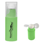 Mini Fan with a Removable Cap - Lime Green - Pad Print