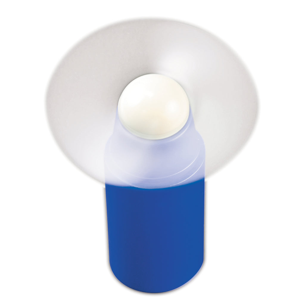 Mini Fan with a Removable Cap - Royal Blue - Inuse