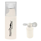 Mini Fan with a Removable Cap - White - Pad Print