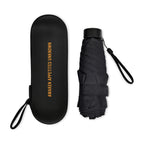 Mini Folding Umbrella in Recycled PET, 39 Inch Transfer - Black - View 3