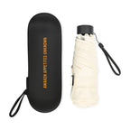 Mini Folding Umbrella in Recycled PET, 39 Inch Transfer - Cream - View 3