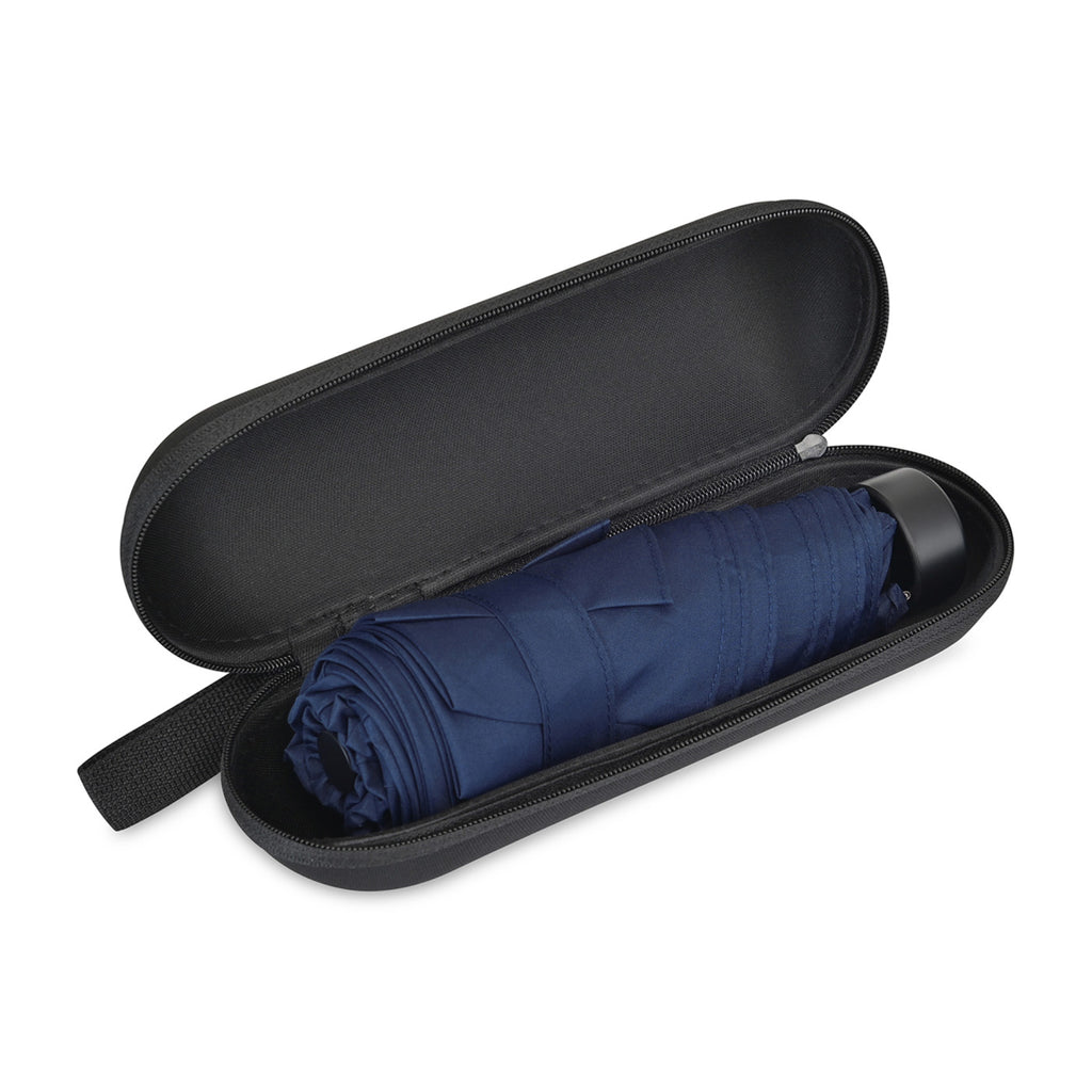 Mini Folding Umbrella in Recycled PET, 39 Inch Transfer - Navy - View 4