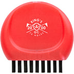 Mini Golf Club Brush in Recycled Plastic - Red - Front