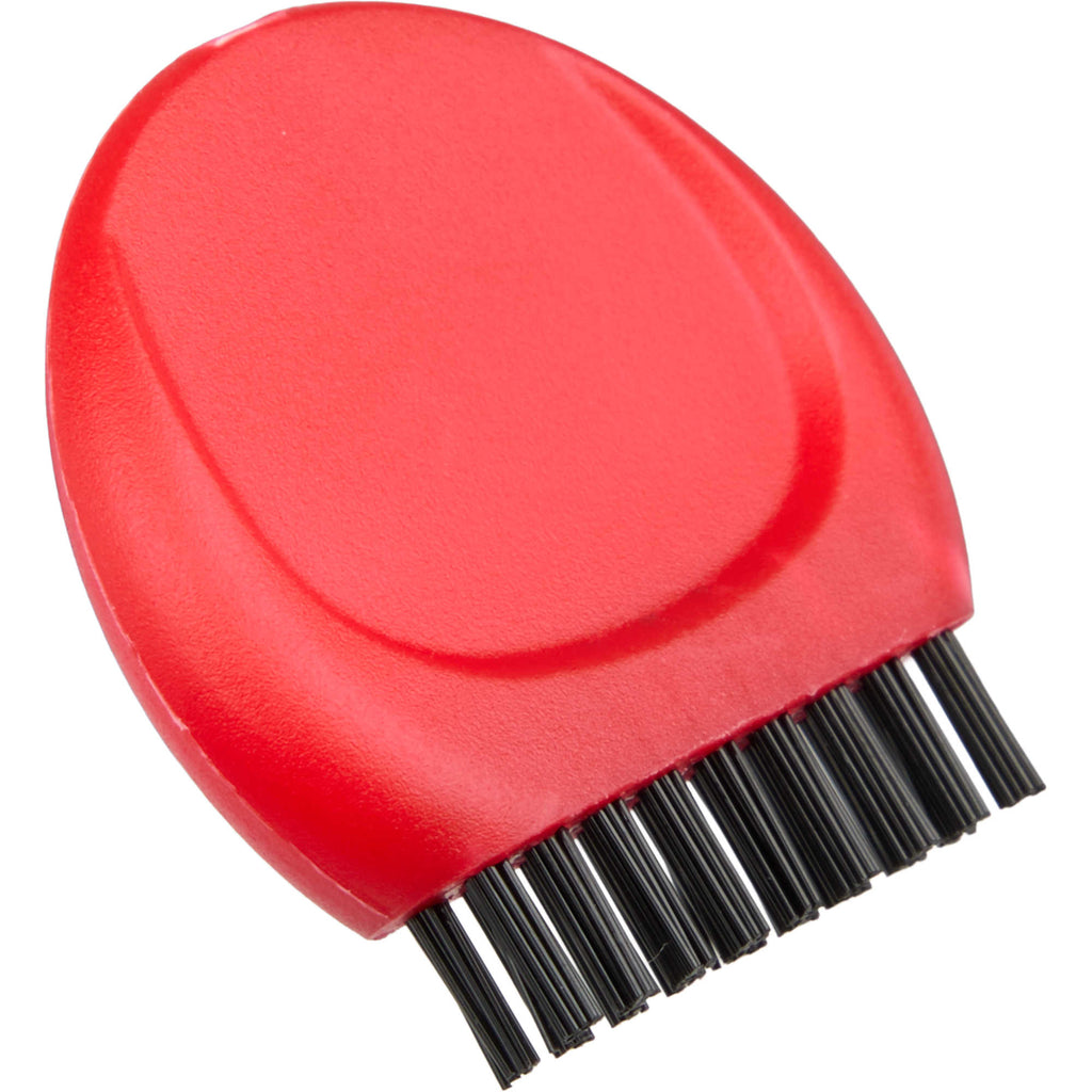 Mini Golf Club Brush in Recycled Plastic - Red - Right Angle