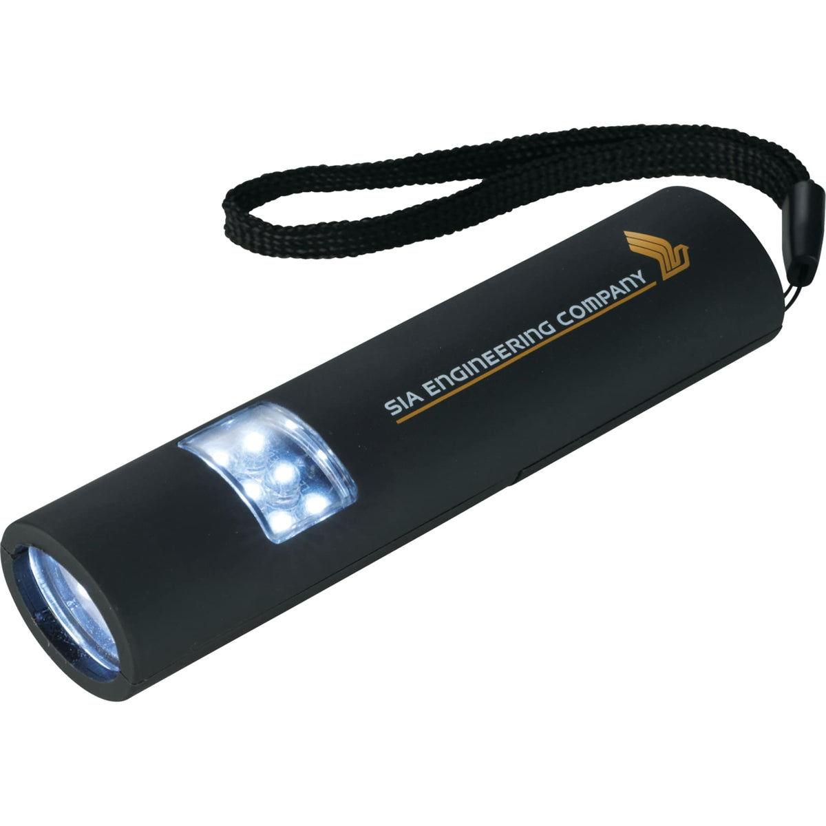 Mini Grip Slim Magnetic Flashlight, 29 Lumens Full Color - Black - Front