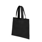 Mini Heat-Sealed Gift Tote, 8.25 x 9.8 Inches - Black - Left Angle