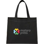 Mini Heat-Sealed Gift Tote, 8.25 x 9.8 Inches Full Color - Black - Front