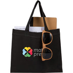 Mini Heat-Sealed Gift Tote, 8.25 x 9.8 Inches Full Color - Black - Propped