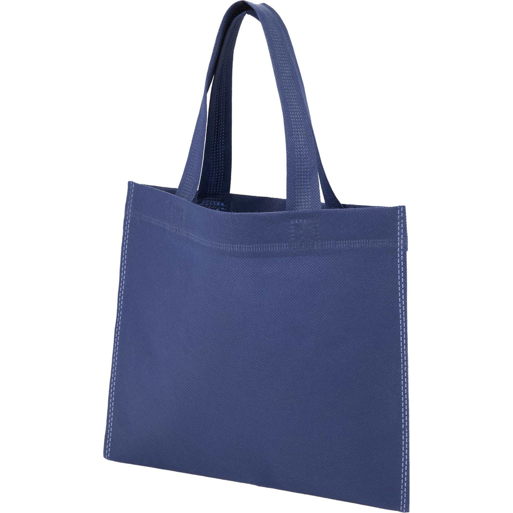 Mini Heat-Sealed Gift Tote, 8.25 x 9.8 Inches - Navy - Left Angle