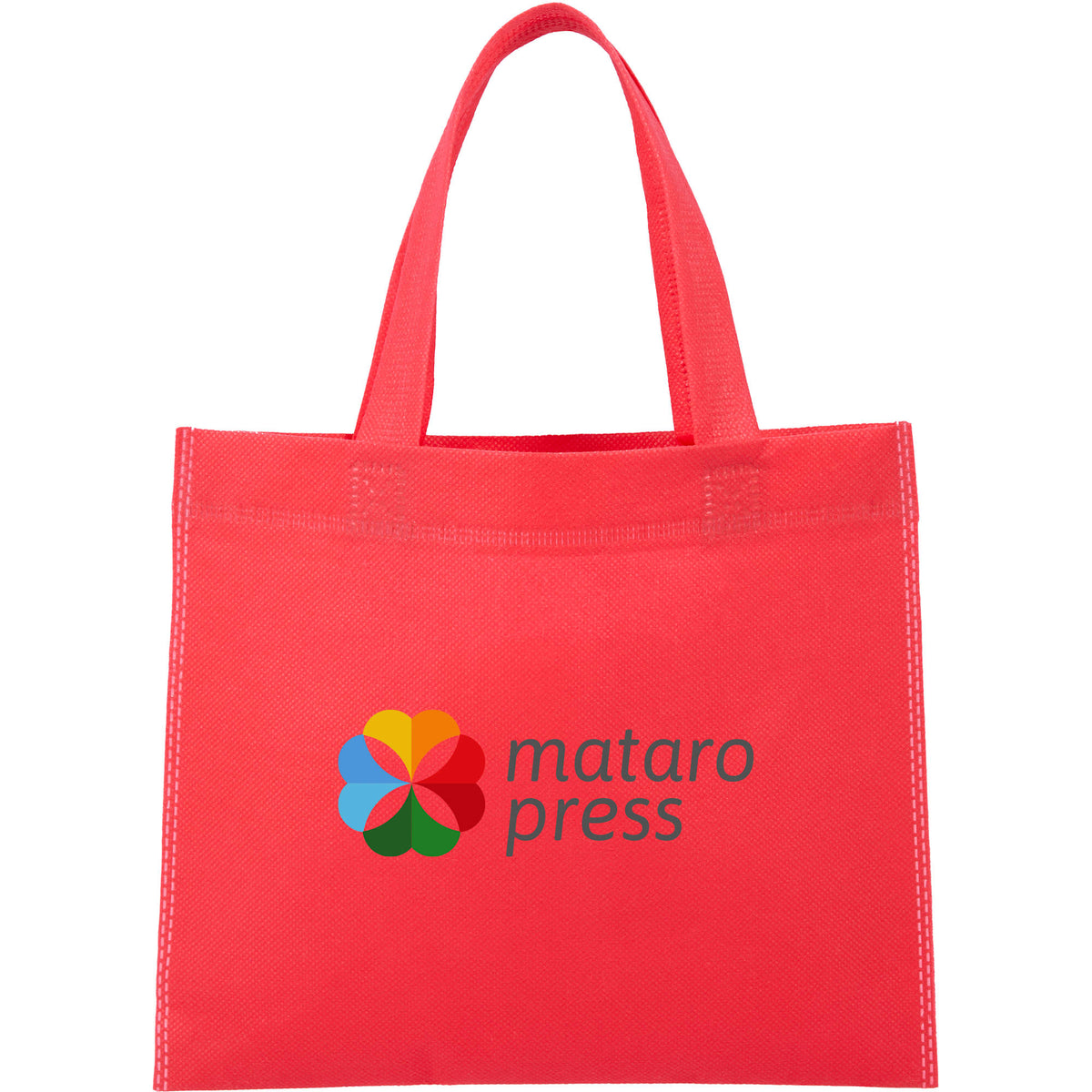 Mini Heat-Sealed Gift Tote, 8.25 x 9.8 Inches - Red - Front