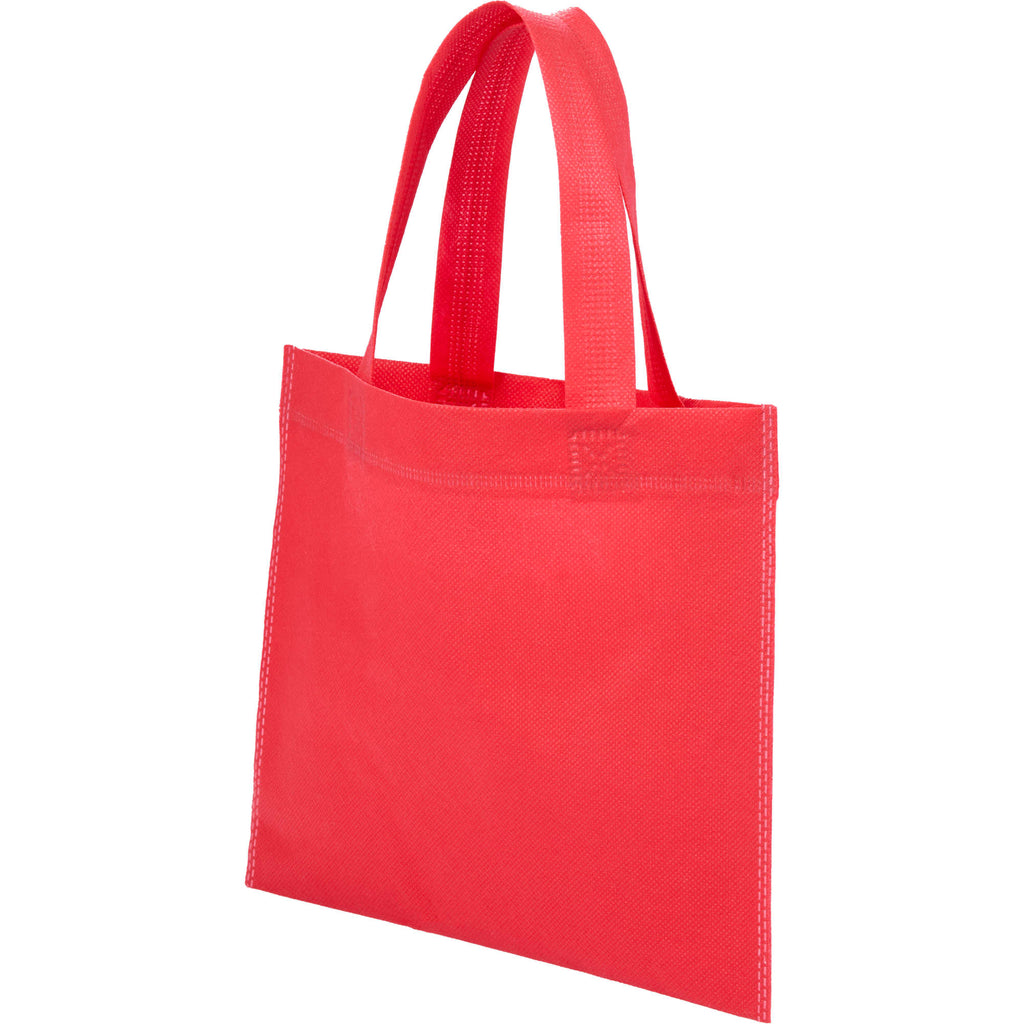 Mini Heat-Sealed Gift Tote, 8.25 x 9.8 Inches - Red - Left Angle