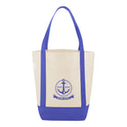 Mini Helm Shopper Tote Bag, Non-Woven - Royal Blue - Silk Screen