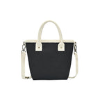 Mini Market Street Canvas Crossbody Tote Transfer - Black - View 3