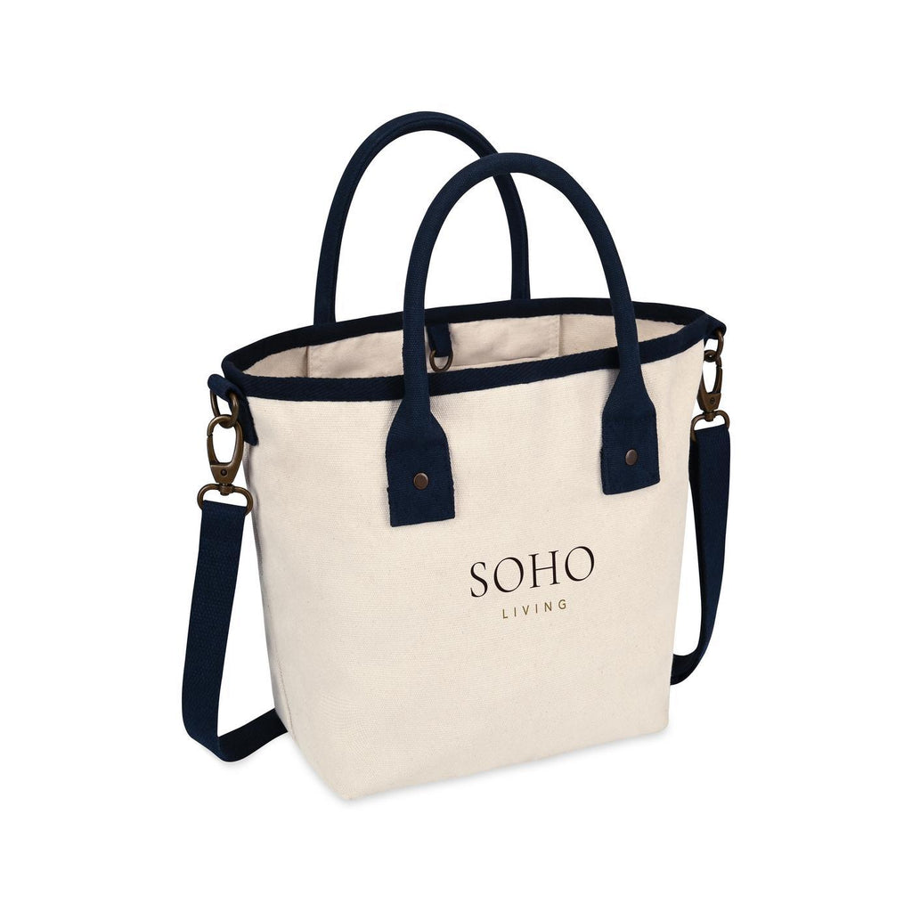 Mini Market Street Canvas Crossbody Tote Transfer - Navy - View 2