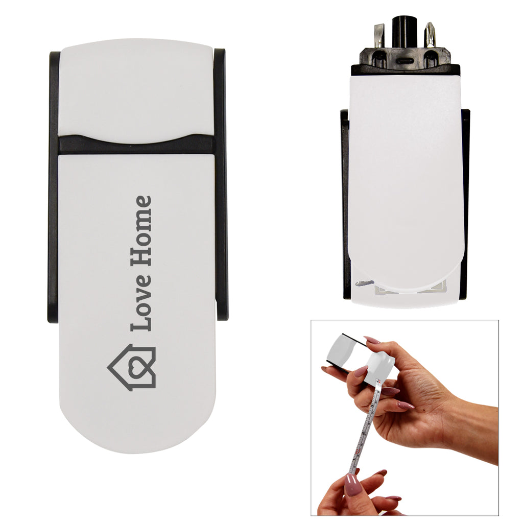 Mini Multi Tool and Stand - White - Silk Screen
