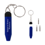 Mini Multi-Tool Keychain Kit, Logo Printed - Blue - Silk Screen