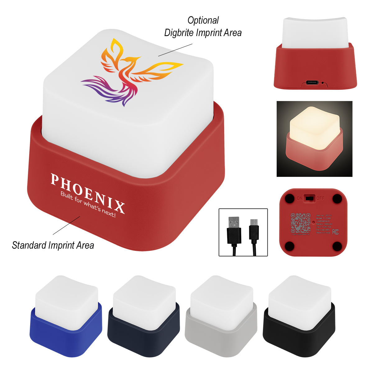 Mini Night Light, Rechargeable - Rechargeable Mini Night Light