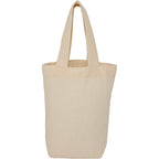 Mini Organic Cotton Tote, 4 oz Embroidery - Natural - Back