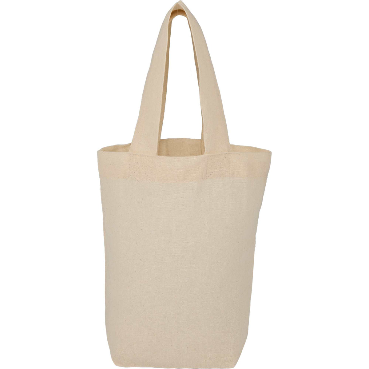 Mini Organic Cotton Tote, 4 oz Embroidery - Natural - Back