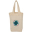 Mini Organic Cotton Tote, 4 oz Embroidery - Natural - Front