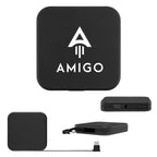 Mini Power Bank 1,200 mAh in Recycled ABS Full Color - Black - Silk Screen