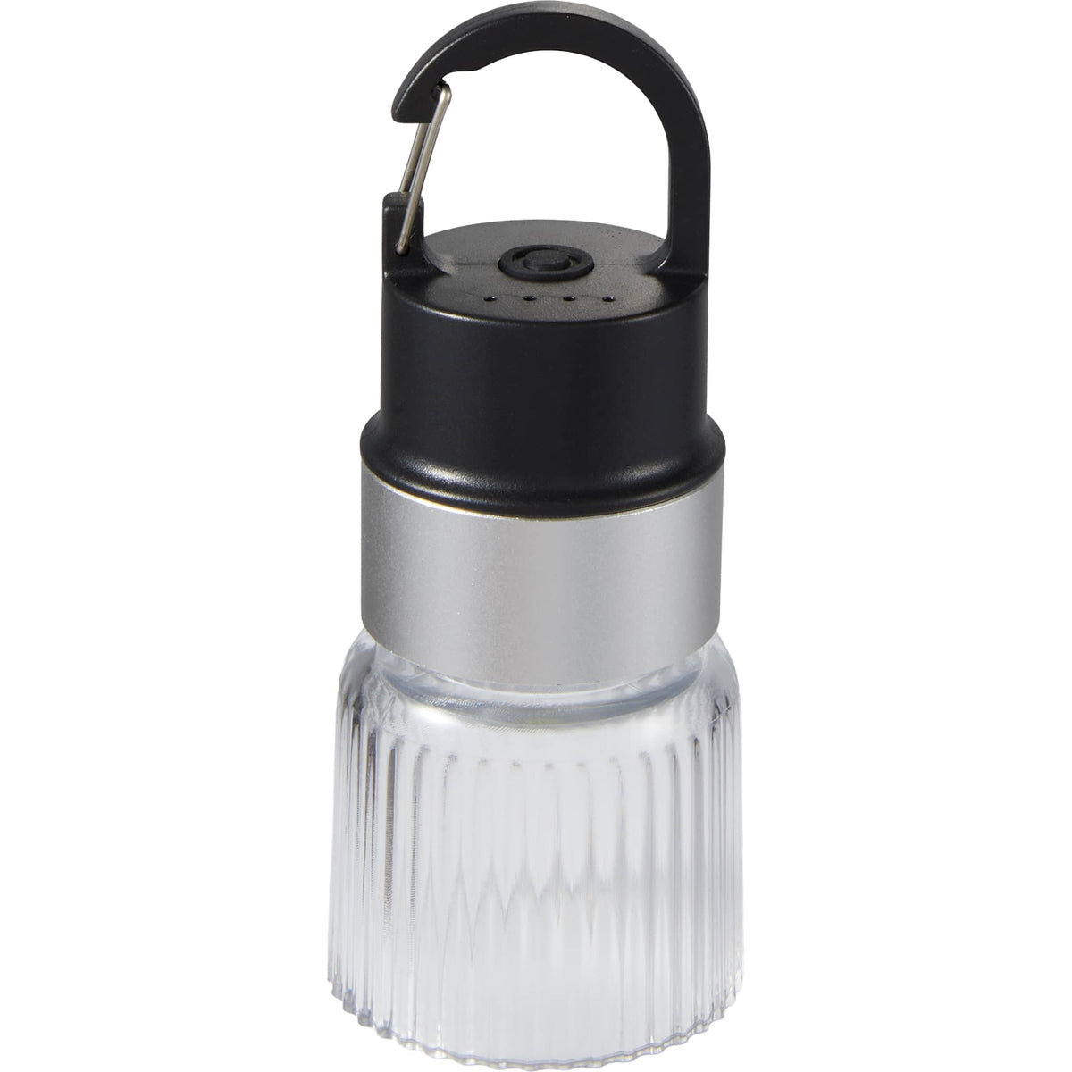 Mini Rechargeable Camping Lantern with Clip - Black - Front 2