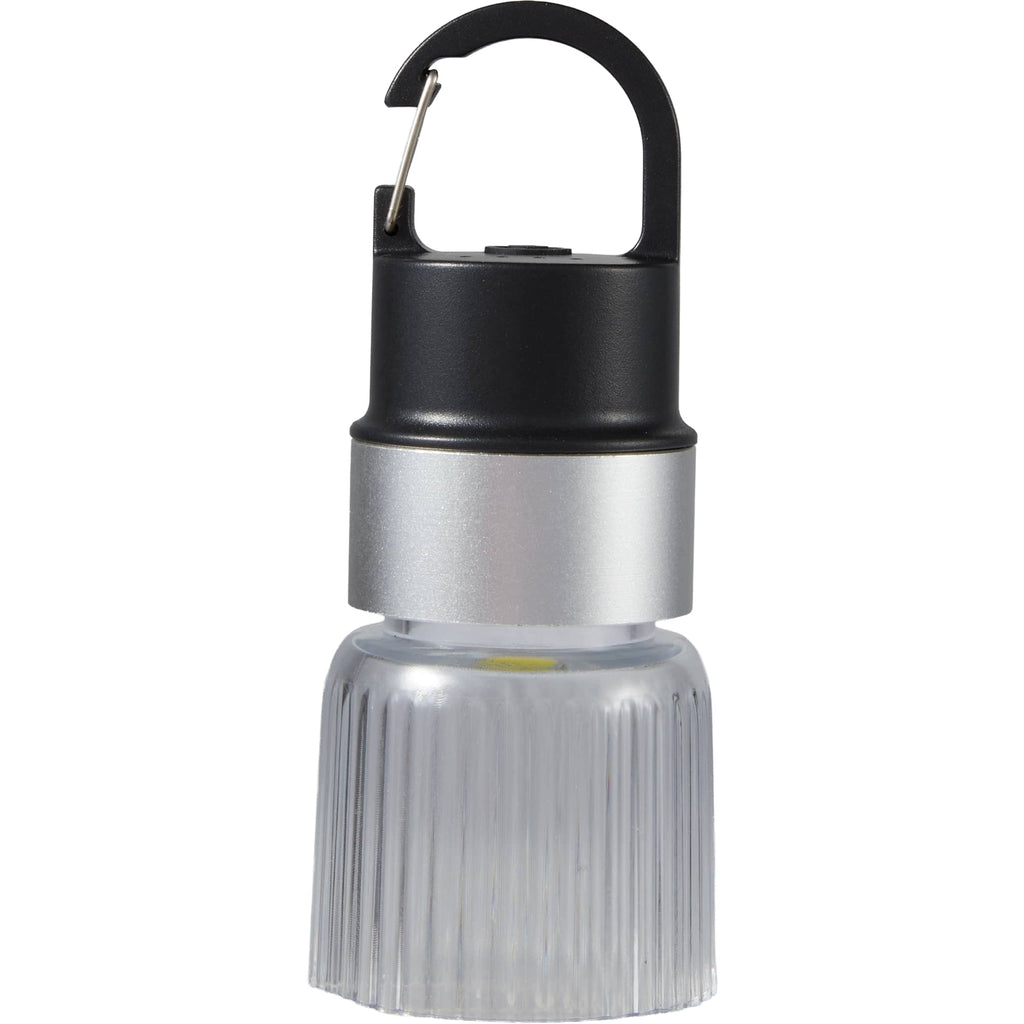 Mini Rechargeable Camping Lantern with Clip - Black - Front