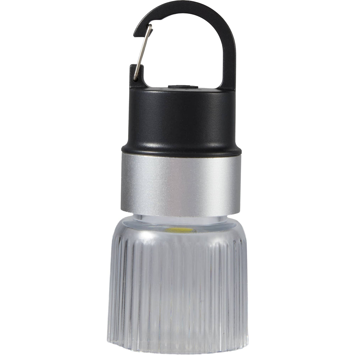 Mini Rechargeable Camping Lantern with Clip - Black - Front