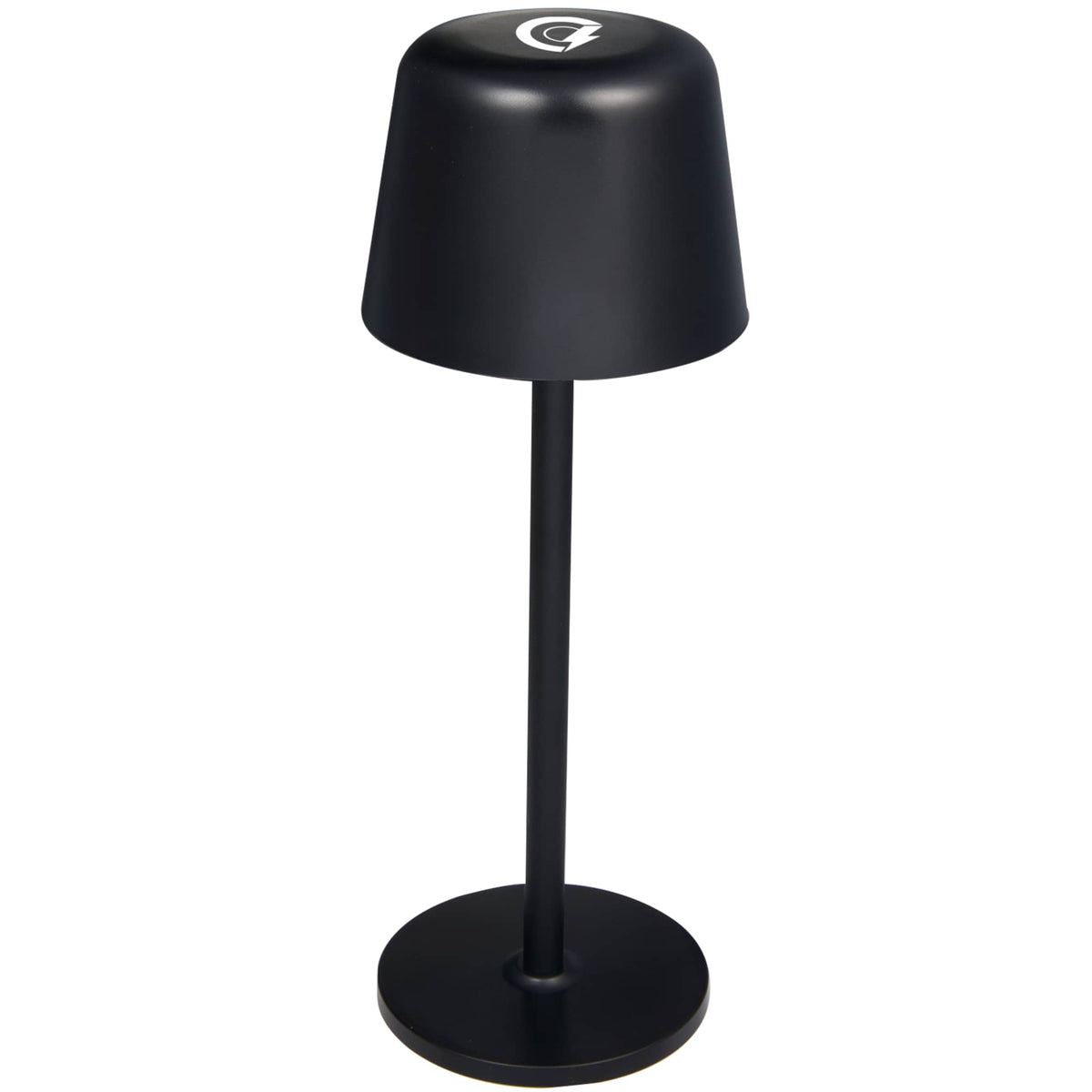 Mini Rechargeable Desk Lamp in Recycled Plastic Full Color - Black - Front